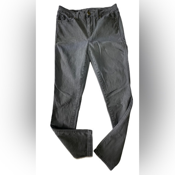 Seven7 High Rise Skin Fit Skinny‎ Jeans Dark Gray Size 10 Women’s - Picture 1 of 12